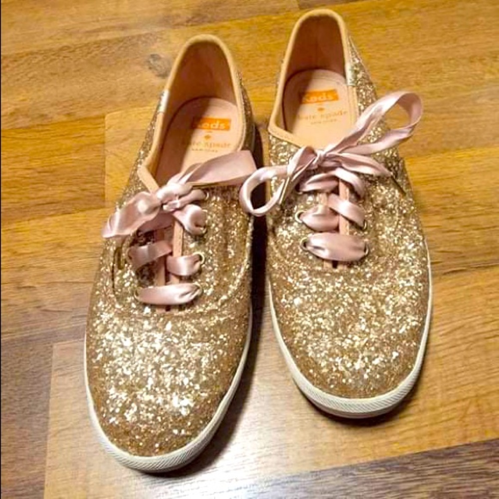 keds x kate spade new york glitter sneakers